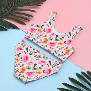 Купальник детский KAFTAN «Цветы».
