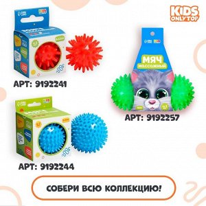 Набор массажных мячей ONLYTOP «Лесные друзья»: 2 шт., d=6.5, d=7.5 см, МИКС