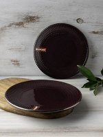 &quot;Ornament&quot; Burgundy Тарелка 27,2см
