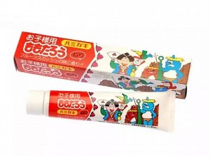 "Fudo Kagaku" "Момотаро" Зубная паста для защиты от кариеса и зубного камня отбеливающая с ароматом фруктов 80г