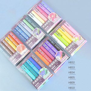 Noname Акриловые маркеры-кисти Shosch, набор 6 цветов