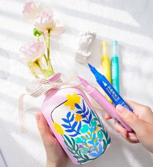 Noname Акриловые маркеры-кисти Shosch, набор 6 цветов