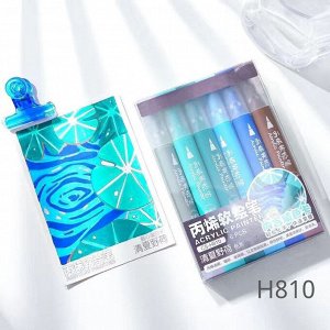 Noname Акриловые маркеры-кисти Shosch, набор 6 цветов