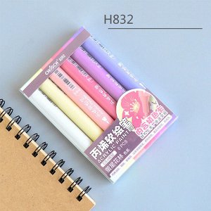 Noname Акриловые маркеры-кисти Shosch, набор 6 цветов