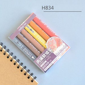 Noname Акриловые маркеры-кисти Shosch, набор 6 цветов