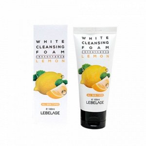 LEBELAGE NATURAL CLEANSING FOAM LEMON Очищающая пенка для лица с экстрактом ЛИМОНА, 100 мл 1/200