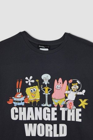 Cool SpongeBob Oversize-футболка с круглым вырезом и короткими рукавами