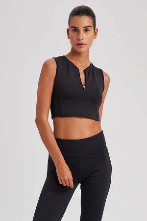 Defacto Fit Crop Top Halter Neck Athlete Bralet Athlete