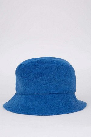 Женская шляпа-ведро из махровой ткани