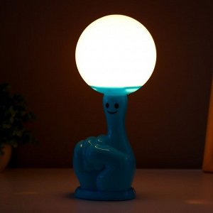 Настольная лампа "Жонглер" LED 3Вт 3000К голубой 7,5х7,5х26 см