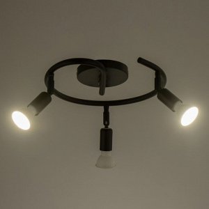 Спот "Винтаж" 3xGU10 35Вт черный 25х25х15 см