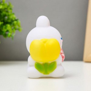 Фигурка световая RISALUX «Зайчик», LED-ночник, от батареек, бело-жёлтый, 8x10 см