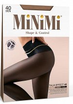MINIMI TALIA EFFECT 4 Колготки женские, полуматовые, эластичные, утягивающие. Моделируют фигуру в области талии, комфортный пояс, плоский шов, х/б ластовица.
