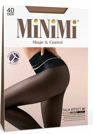 MINIMI TALIA EFFECT 4 Колготки женские, полуматовые, эластичные, утягивающие. Моделируют фигуру в области талии, комфортный пояс, плоский шов, х/б ластовица.