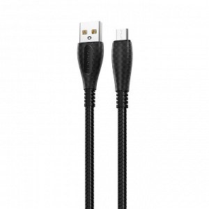 Кабель USB - micro USB Borofone BX38 Cool  100см 2,4A  (black)