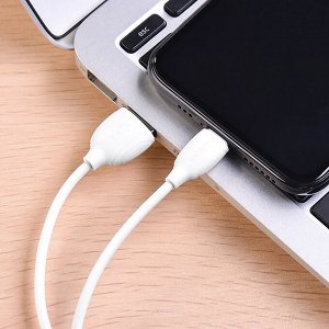 Кабель USB - Apple lightning Borofone BX19  100см 2,4A  (white)