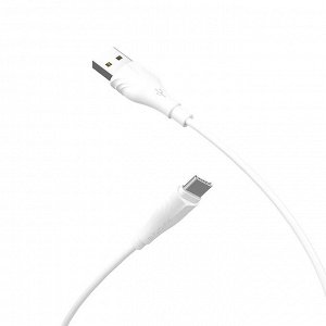 Кабель USB - Type-C Borofone BX18  100см 3A (white)