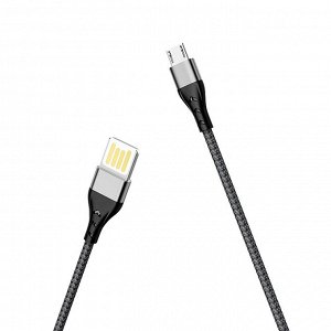 Кабель USB - micro USB Borofone BU11  120см 2,4A (black)