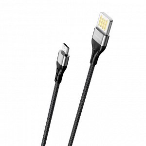 Кабель USB - micro USB Borofone BU11  120см 2,4A (black)