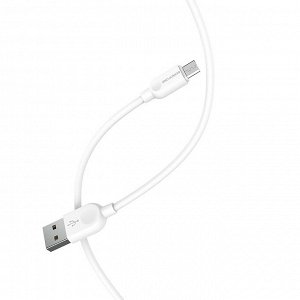 Кабель USB - micro USB Borofone BX14  100см 2,4A (white)