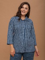 Кофта Кфн-301/индиго-полоска