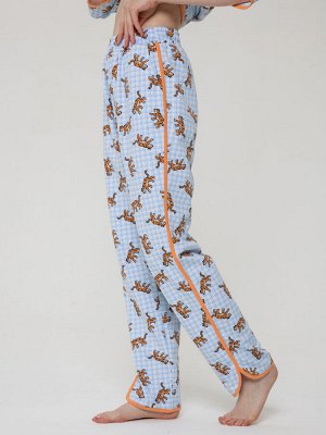 Алтекс Костюм с брюками КБ-002/голубой-тигры