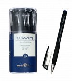Ручка шариковая EasyWrite Black, узел 0.5 мм, синие чернила, матовый корпус Silk Touch