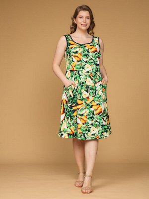 Платье П-012/желтый-груши