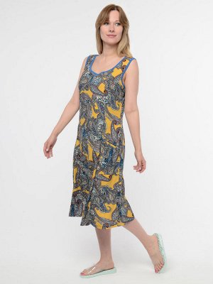 Платье П-012/желтый-крупныйогурец
