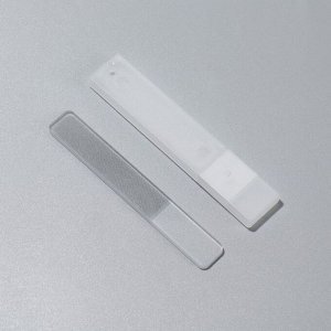 Пилка стеклянная для ногтей, лазерная, 9 см, в пластиковом футляре