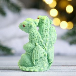 Фигурное мыло "Огнедышащий дракон" зеленое, 60гр 9632156