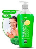 Гель для душа MILANA&quot;Бодрящая свежесть&quot; с маслом лемонграсса 750мл