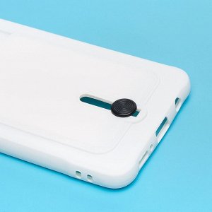 Чехол-накладка - SC304 с картхолдером для "Samsung SM-A515 Galaxy A51 4G" (white) (208740)