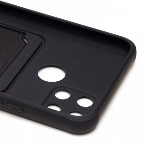 Чехол-накладка - SC304 с картхолдером для "Realme C21Y/C25Y" (black)