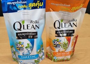 LION "Q^Lean" Шампунь против перхоти 300мл "Anti-Hair Fall" от выпадения волос (мягк.упак)