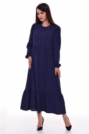 *Платье женское Ф-1-069в (темно-синий)