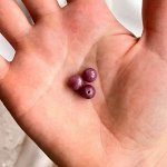 Бусины для украшений из Рубина (3 шт)