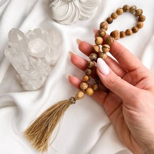 Четки из песочной Яшмы (33 бусины)