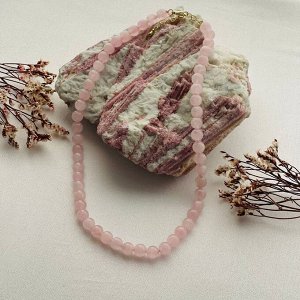 Бусы из Розового кварца