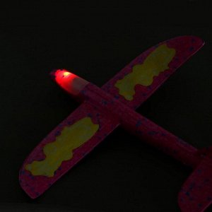 Funny toys Самолёт «Супербыстрый», диодный, цвета МИКС