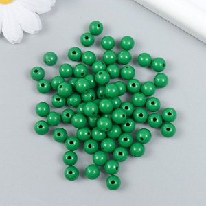 Бусины пластик "Лесная зелень" глянец набор 25 гр d=0,8 см