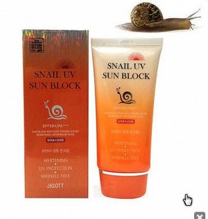 KR/ JIGOTT Крем солнцезащитный для лица SNAIL UV SUN BLOCK SPF50, 70мл