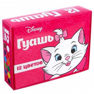 Гуашь 12 цветов по 10 мл, «Кошечка Мари»