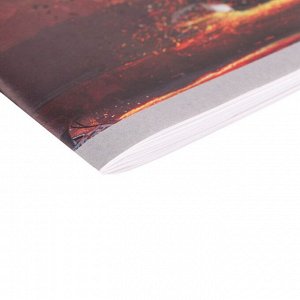 Альбом для рисования А4, 20 листов на скрепке "Киборг", обложка мелованная бумага 120 г/м?, внутренний блок офсет 100 г/м?