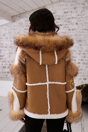 Куртка - дублёнка из меха лисы