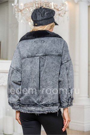 Джинсовка - куртка с меховым воротником
