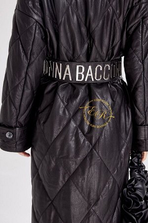 Кожаное пальто от Donna Bacconi
