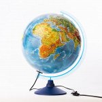 Глобус физико-политический рельефный d=320мм &quot;Классик Евро&quot;, с подсветкой, Крым в составе РФ