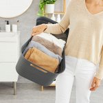 BRISEN Корзина для белья 41л, 59,6х39,6х23,2см, цв.антрацит 1023608853 ВЭД