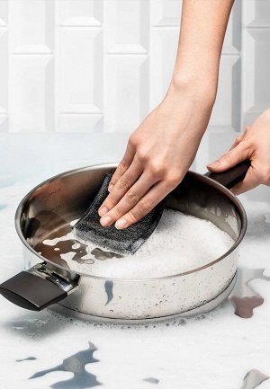 Губка для уборки с металлизированной нитью